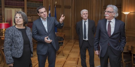 Ο Πρωθυπουργός με τους Προέδρους των Ανωτάτων Δικαστηρίων