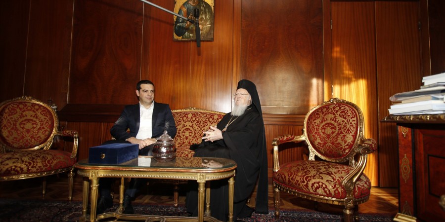 Τσίπρας – Βαρθολομαίος με κυρίαρχο θέμα το προσφυγικό