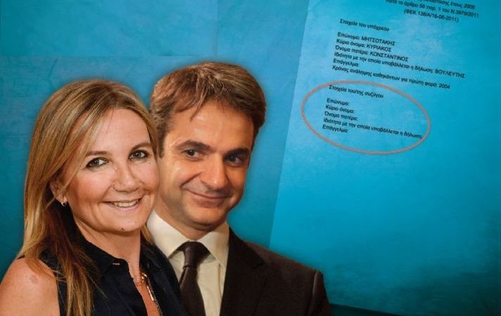 Σχετικά με τις νέες αποκαλύψεις για το πόθεν έσχες του Κ. Μητσοτάκη