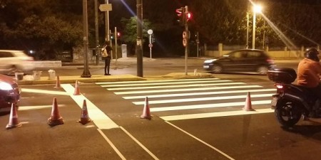 Διαγραμμίσεις και άλλες παρεμβάσεις της Περιφέρειας Αττικής σε κεντρικές οδικές αρτηρίες της Αθήνας