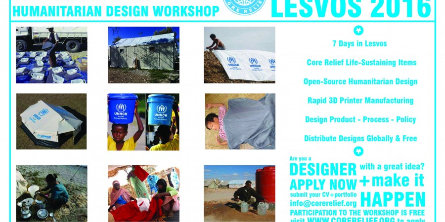 CORE RELIEF, Εργαστήριο Ανθρωπιστικού Σχεδιασμού – Λέσβος, 3-9 Οκτωβρίου 2016