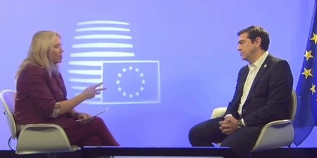 Τσίπρας στο France 24: «Πρέπει η Ευρώπη να πραγματοποιήσει όλα όσα συμφωνήθηκαν και να δώσει μια προοπτική απογείωσης στην ελληνική οικονομία»