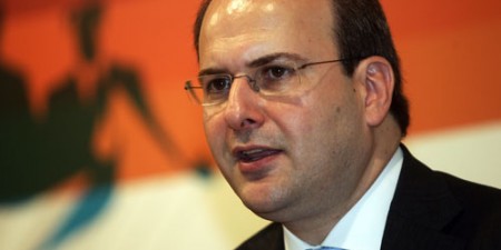 Συνάντηση του Αντιπροέδρου της Ν.Δ. Κ. Χατζηδάκη με το Γ.Γ. του ΑΚΕΛ Α. Κυπριανού