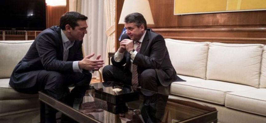 Συνάντηση του Πρωθυπουργού με τον Αντικαγκελάριο και Υπουργό Εξωτερικών της Γερμανίας, Ζ. Γκάμπριελ