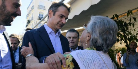 Περιοδεία του Κυριάκου Μητσοτάκη σε Νάουσα και Βέροια