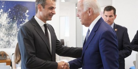 Συνάντηση του Προέδρου της Ν.Δ. Κυριάκου Μητσοτάκη με τον πρώην Αντιπρόεδρο των Η.Π.Α. Joe Biden