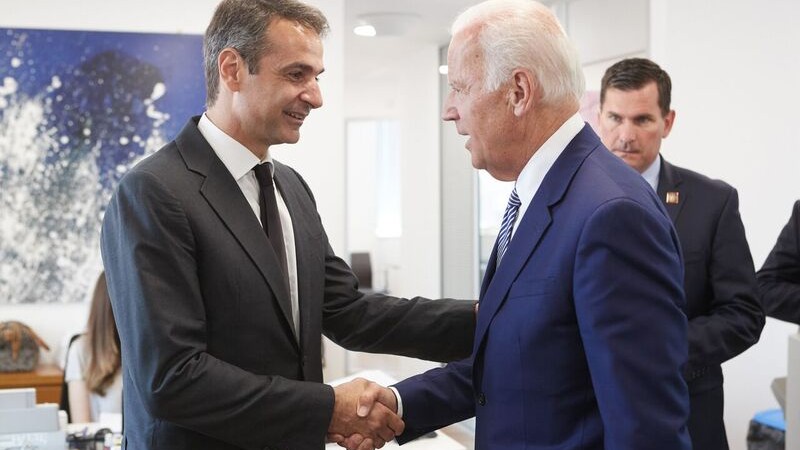 Συνάντηση του Προέδρου της Ν.Δ. Κυριάκου Μητσοτάκη με τον πρώην Αντιπρόεδρο των Η.Π.Α. Joe Biden