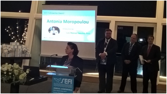 Βράβευση της Προέδρου της Αντιπροσωπείας ΤΕΕ Α. Μοροπούλου από την Ευρωπαϊκή Ένωση Πολυτεχνείων και Πολυτεχνικών Σχολών