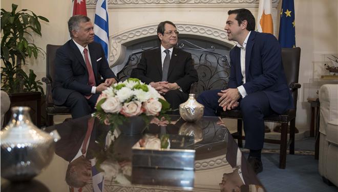 Δηλώσεις του Πρωθυπουργού, Αλέξη Τσίπρα, κατά την πρώτη Τριμερή Σύνοδο Κορυφής Ελλάδας-Κύπρου-Ιορδανίας