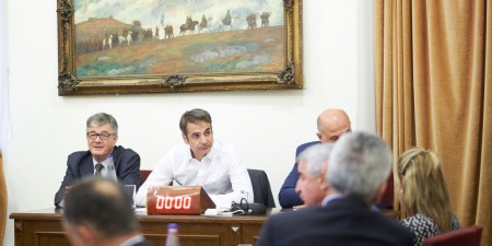 Σύσκεψη βουλευτών της Ν.Δ. παρουσία του Προέδρου της Ν.Δ. κ. Κ. Μητσοτάκη για το ν/σ Γαβρόγλου