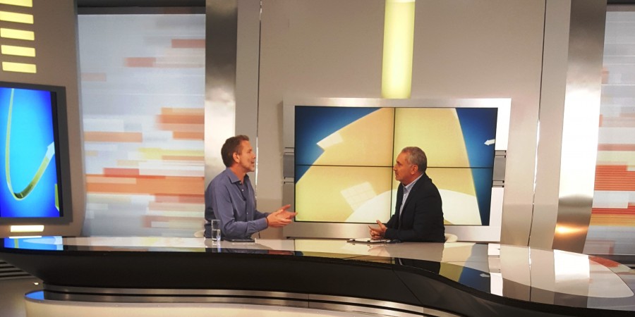 Συνέντευξη Παύλου Γερουλάνου στην τηλεόραση της ΕΡΤ