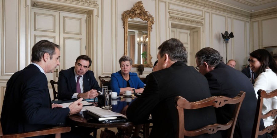 Το μεταναστευτικό στην ατζέντα Μητσοτάκη – Σχοινά – Johansson