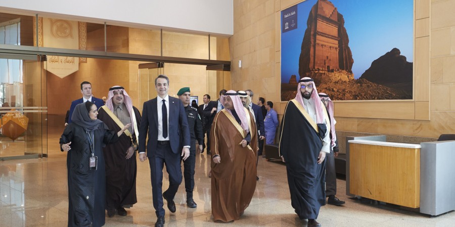 Συνάντηση επενδυτικού περιεχομένου του Κυριάκου Μητσοτάκη με τον Υπουργό Εμπορίου και Επενδύσεων της Σαουδικής Αραβίας