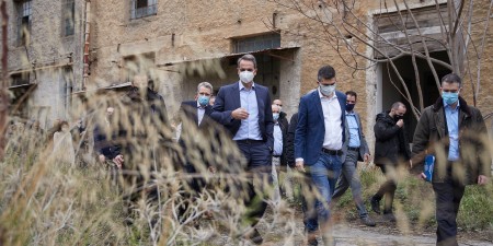 Επίσκεψη του Πρωθυπουργού Κυριάκου Μητσοτάκη στον χώρο όπου θα δημιουργηθεί η πρώτη Πολιτεία Καινοτομίας