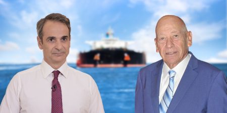 Συνάντηση του Κυριάκου Μητσοτάκη με τον πλειοδότη του διαγωνισμού για τα Ναυπηγεία Σκαραμαγκά, κ. Γ. Προκοπίου