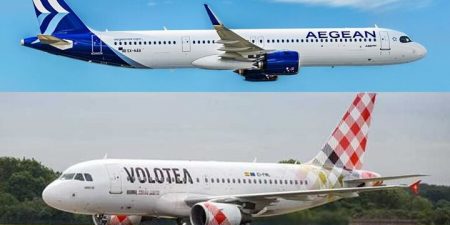 AEGEAN και Volotea προχώρησαν σε εμπορική συνεργασία για πτήσεις με χρήση κοινών κωδικών (code-share)