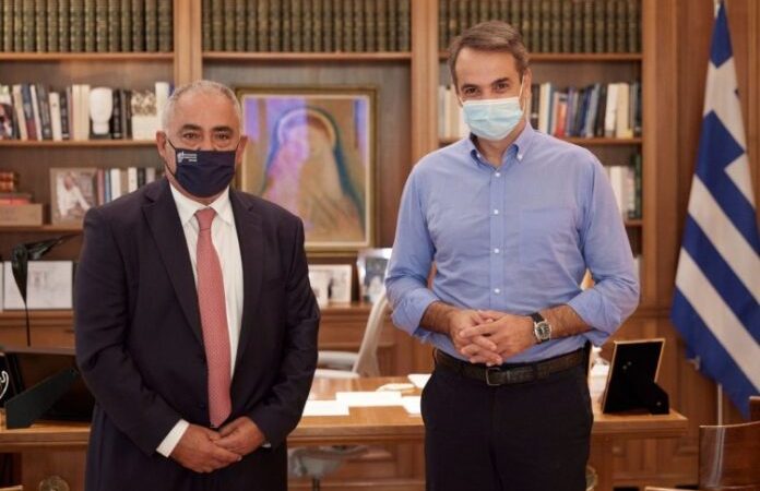 Συνάντηση Κυριάκου Μητσοτάκη με τον Πρόεδρο της Κεντρικής Ένωσης Επιμελητηρίων Ελλάδας Γιάννη Χατζηθεοδοσίου