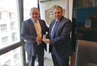 Συνάντηση Προέδρου Ε.Β.Ε.Π., Β. Κορκίδη, με τον νέο Πρόεδρο της Κ.Ε.Ε.Ε., Γ. Χατζηθεοδοσίου