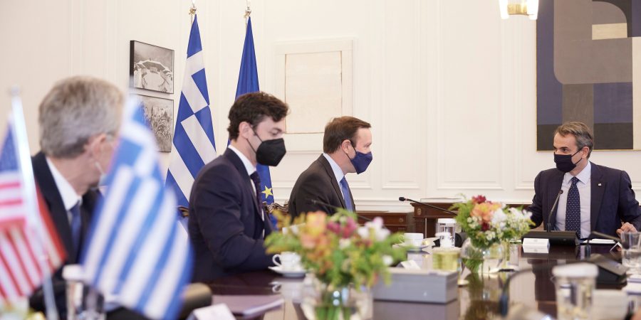 Συνάντηση του Πρωθυπουργού με τους Αμερικανούς Γερουσιαστές Chris Murphy και Jon Ossoff