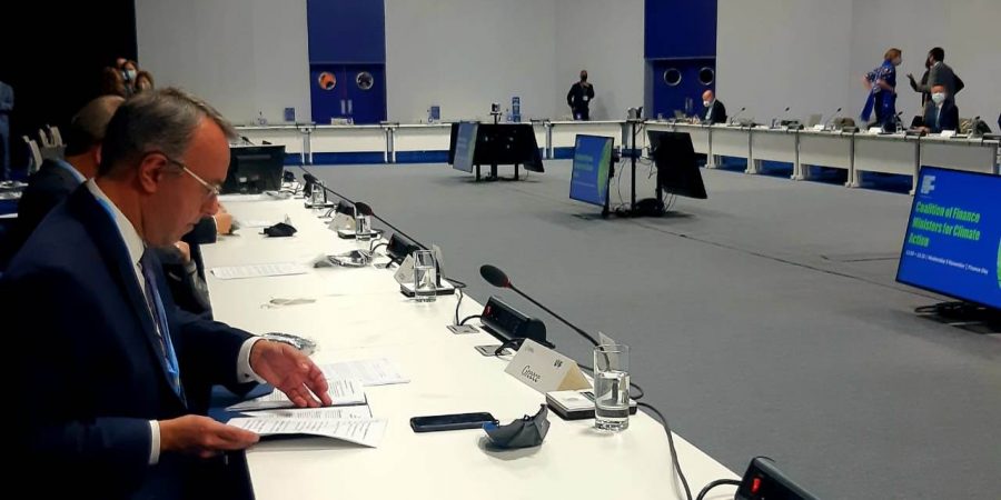 Σταϊκούρας από τη Γλασκώβη: Στόχος η έκδοση του πρώτου «πράσινου» ομολόγου του Ελληνικού Δημοσίου το δεύτερο εξάμηνο του 2022