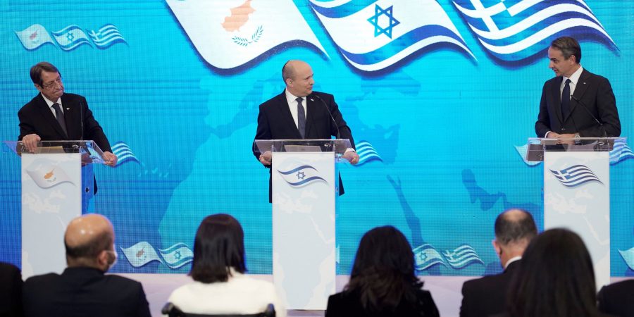 Συνάντηση του Κυριάκου Μητσοτάκη με τον Πρωθυπουργό του Ισραήλ και τον Πρόεδρο της Κυπριακής Δημοκρατίας