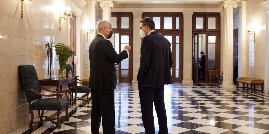 Συνάντηση του Πρωθυπουργού με τον Πρόεδρο και Διευθύνοντα Σύμβουλο της JPMorgan