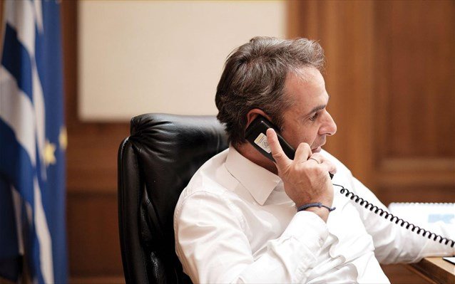 Τηλεφωνική επικοινωνία του Πρωθυπουργού Κυριάκου Μητσοτάκη με τον Πρόεδρο της Ουκρανίας Volodymyr Zelensky