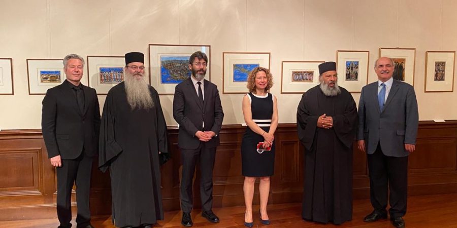 Έκθεση ζωγραφικής του Ιερομόναχου Αναστάσιου στο Σισμανόγλειο Μέγαρο