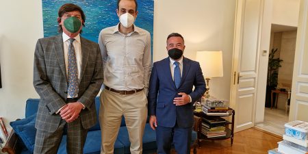 Συνάντηση Γρ. Δημητριάδη με τον του Διοικητή της Τράπεζας της Ελλάδας και τον David Howden, CEO του διεθνούς ασφαλιστικού κολοσσού Howden Group