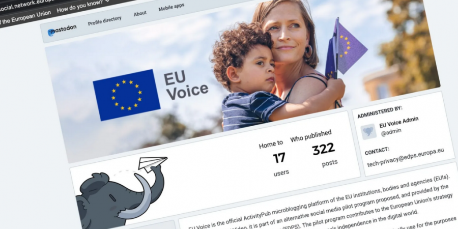 Η ΕΕ ξεκίνησε την λειτουργία των δικτύων EU Voice και του EU Video με βάση το Mastodon και το Peertube