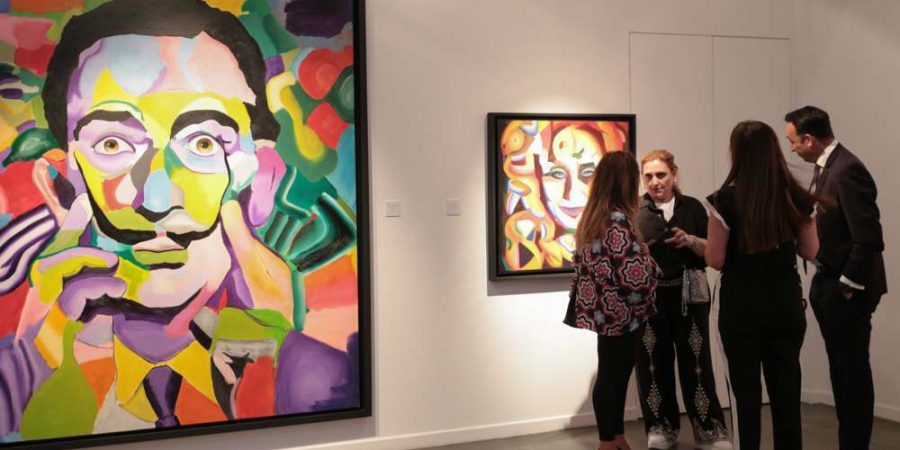 Εγκαίνια πρώτης ατομικής έκθεσης του ζωγράφου των χρωμάτων κου Ιωαννίδη Μάνου