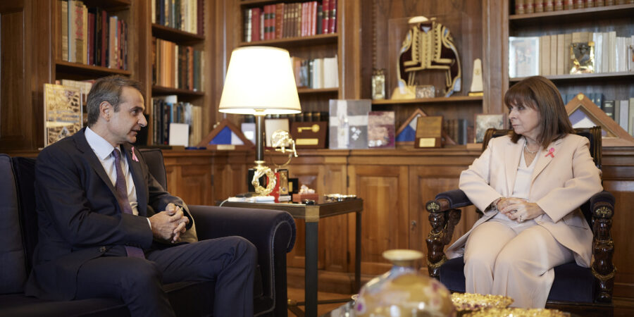 Συνάντηση του Πρωθυπουργού με την Πρόεδρο της Δημοκρατίας