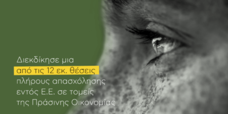 #Greenmakers: Πρόγραμμα ανάπτυξης «Πράσινων» Δεξιοτήτων και σύνδεση  με την αγορά εργασίας