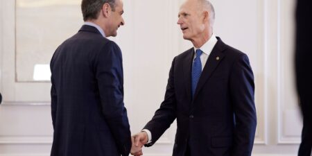 Συνάντηση του Πρωθυπουργού Κυριάκου Μητσοτάκη με τον Αμερικανό Γερουσιαστή Rick Scott