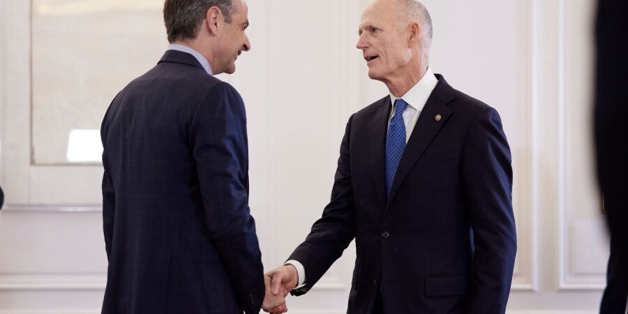 Συνάντηση του Πρωθυπουργού Κυριάκου Μητσοτάκη με τον Αμερικανό Γερουσιαστή Rick Scott