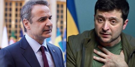 Τηλεφωνική επικοινωνία του Πρωθυπουργού Κυριάκου Μητσοτάκη με τον Πρόεδρο της Ουκρανίας Volodymyr Zelensky