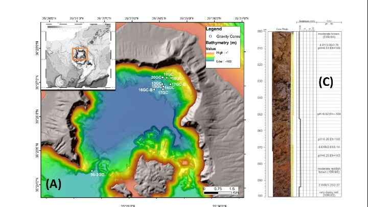 Πολύπλοκα και υπερανθεκτικά μικρόβια εντοπίστηκαν στο υποθαλάσσιο ηφαίστειο του Κολούμπου στη Σαντορίνη