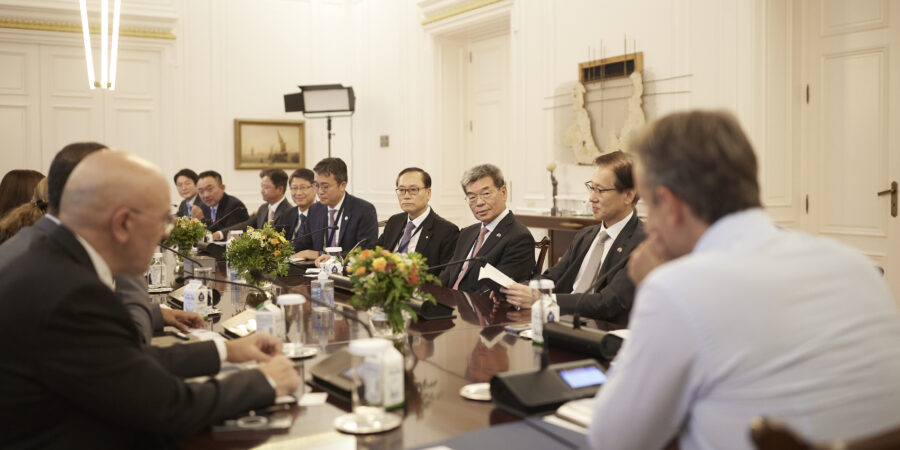 Συνάντηση του Κυριάκου Μητσοτάκη με εκπροσώπους επιχειρήσεων από τη Δημοκρατία της Κορέας