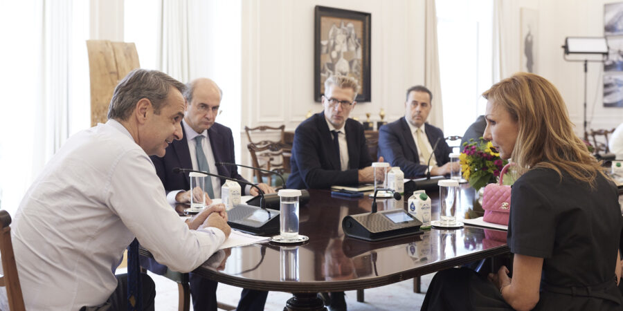 Συνάντηση του  Κυριάκου Μητσοτάκη με το προεδρείο της Ένωσης Ελλήνων Εφοπλιστών