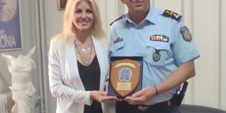 Επίσκεψη της Υφυπουργού Τουρισμού Έλενας Ράπτη στην έδρα της Τουριστικής Αστυνομίας Θεσσαλονίκης