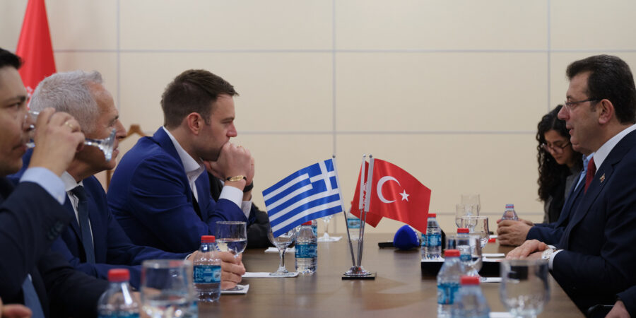 Συνάντηση του Στέφανου Κασσελάκη, με τον δήμαρχο Κωνσταντινούπολης, Εκρέμ Ιμάμογλου