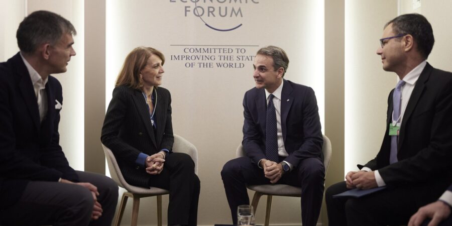 Συναντήσεις του Κυρ. Μητσοτάκη στο Νταβός με τεχνολογικούς κολοσσούς