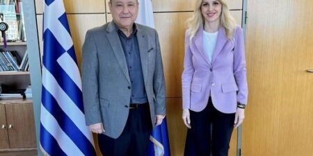 Συνάντηση της Έλενας Ράπτη με τον Δήμαρχο Θεσσαλονίκης Στέλιο Αγγελούδη