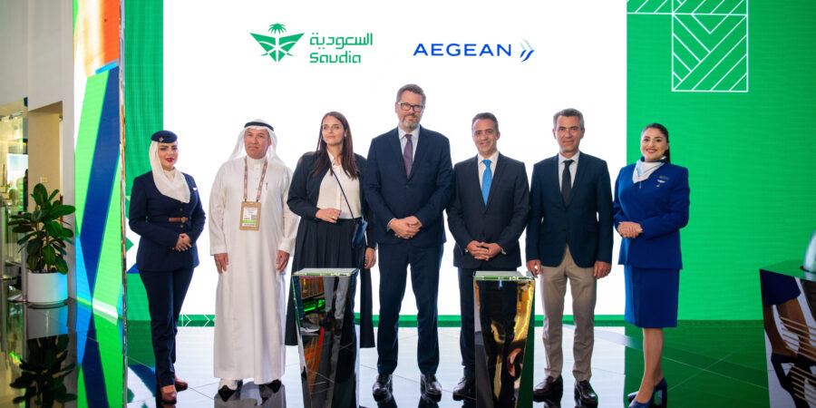 Η AEGEAN και η Saudia ανακοίνωσαν τη συνεργασία τους για πτήσεις κοινού κωδικού κατά τη διάρκεια της Arabian Travel Market 2024, στο Ντουμπάι