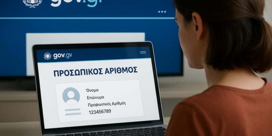 Προσωπικός αριθμός: Παράταση μέχρι τις 5 Νοεμβρίου για την έκδοσή του