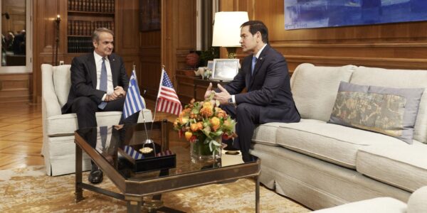 Μητσοτάκης: Η Ελλάδα είναι πυλώνας σταθερότητας στην ταραγμένη περιοχή – Ρούμπιο: Σας έχουμε ως έναν τόσο ισχυρό εταίρο και ενισχύουμε αυτή τη σχέση